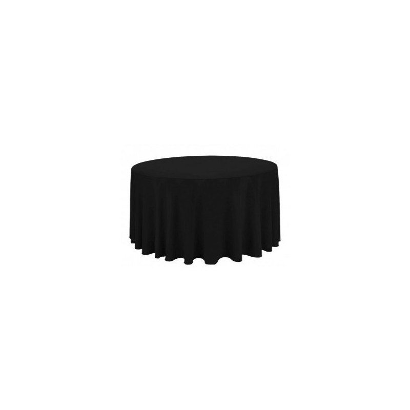 Nappe ronde noire D280