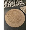 Tapis rond en jute