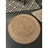 Tapis rond en jute