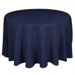 Nappe ronde bleu marine