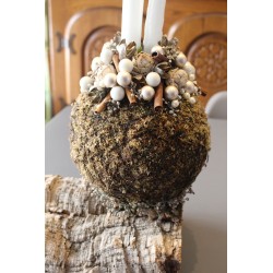 Décoration œuf bois