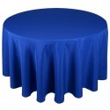 Nappe ronde bleu roi