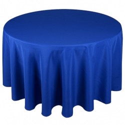 Nappe ronde bleu roi