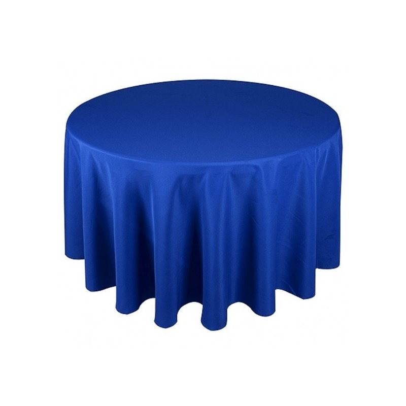 Nappe ronde bleu roi