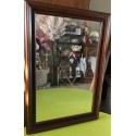 Miroir bois foncé