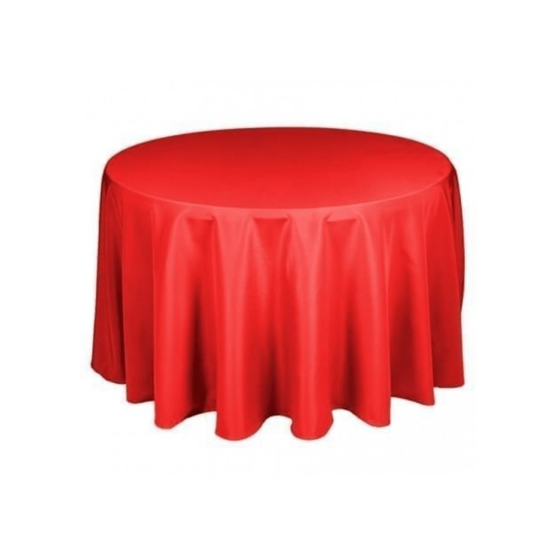 Nappe ronde rouge