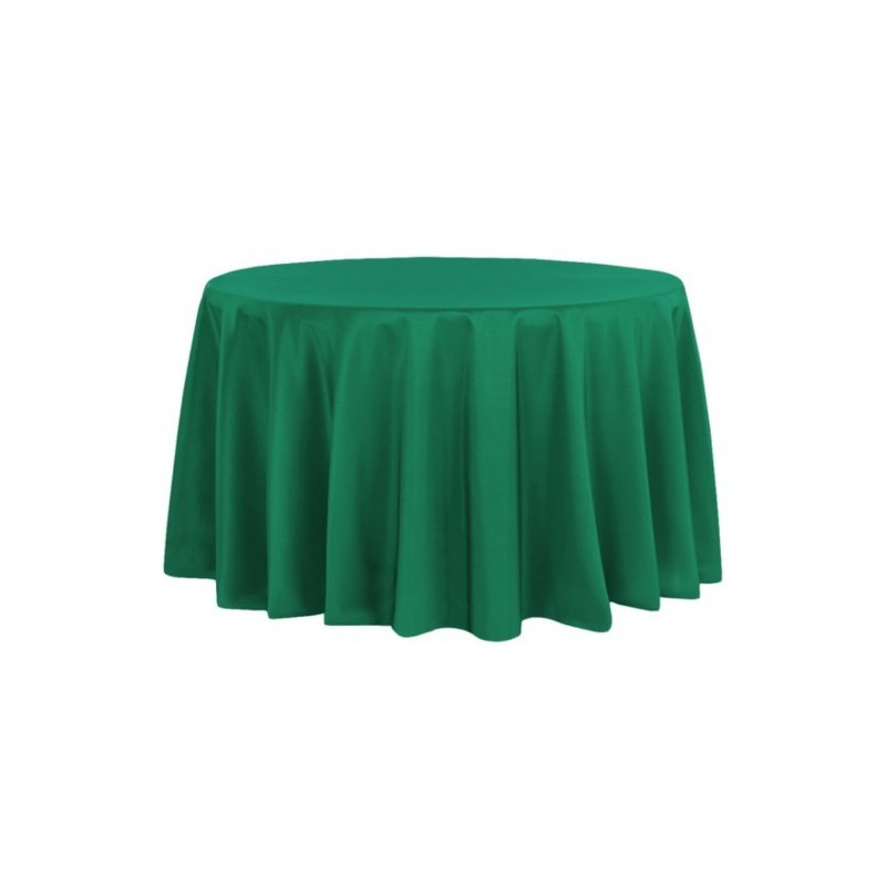 Nappe ronde vert émeraude