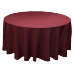Nappe ronde bordeau
