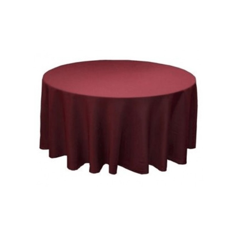Nappe ronde bordeau