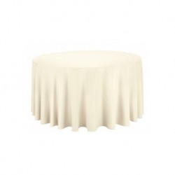 Nappe ronde ivoire