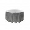 Nappe ronde sequin argent