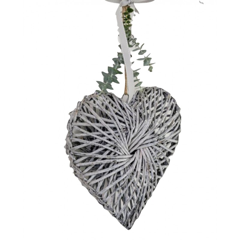 Cœurs en osier torsadé
