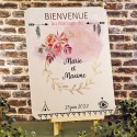 Plaque + chevalet Bienvenue au mariage de ...