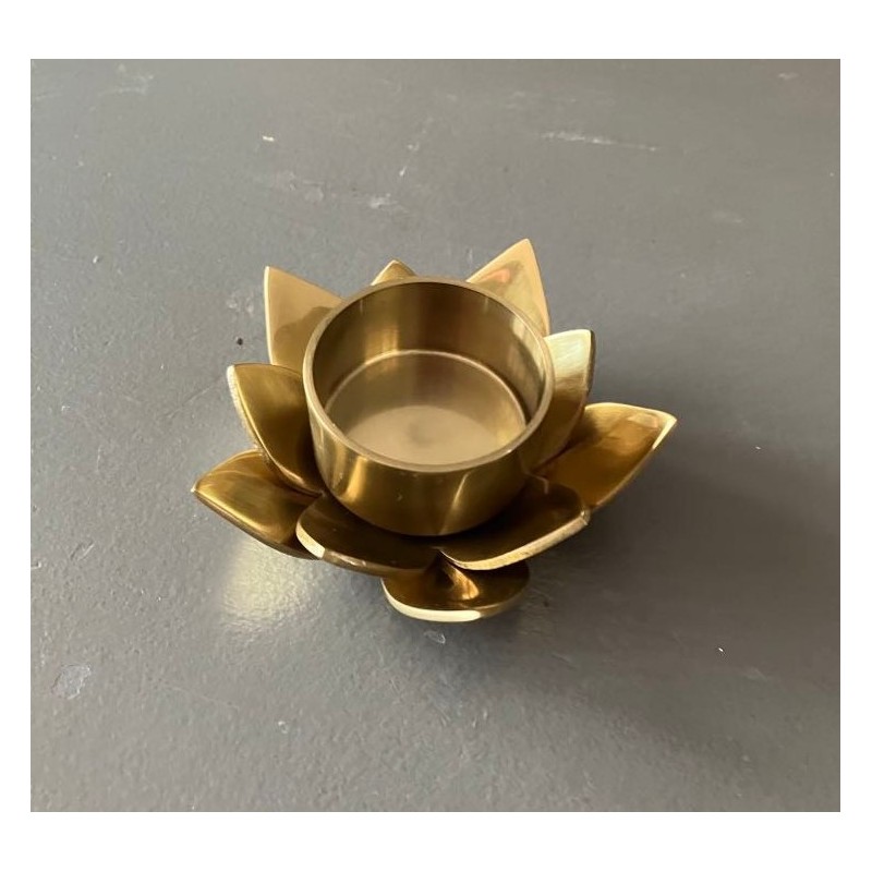 Photophore lotus doré