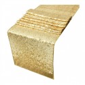 Chemin de table sequin doré