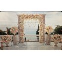 Toile de fond arche fleurie