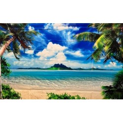 Toile de fond palmier sur la plage