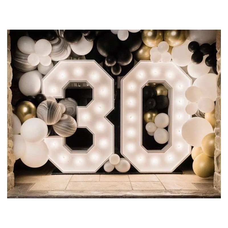 Chiffre 30 lumineux