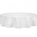 Nappe ovale blanche 350cm
