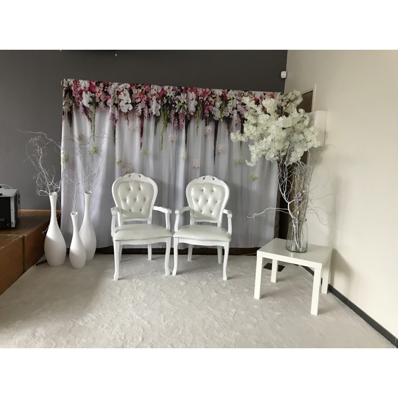 Tapis moquette blanche Aurèlie