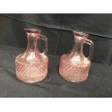 Lot de 2 pichets rose