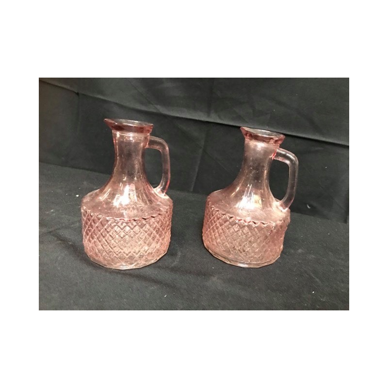 Lot de 2 pichets rose