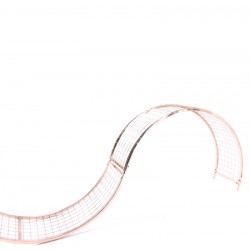 Cercle grillagé doré