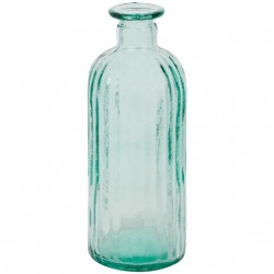 Bouteille en verre strié