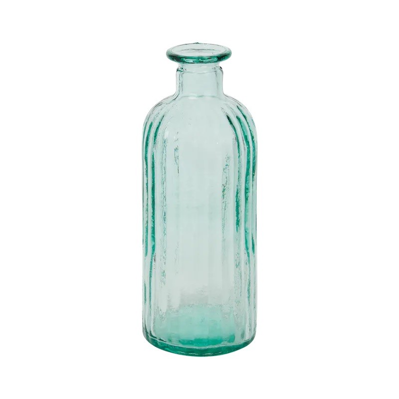 Bouteille en verre strié