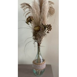Vase dame jeanne transparente
