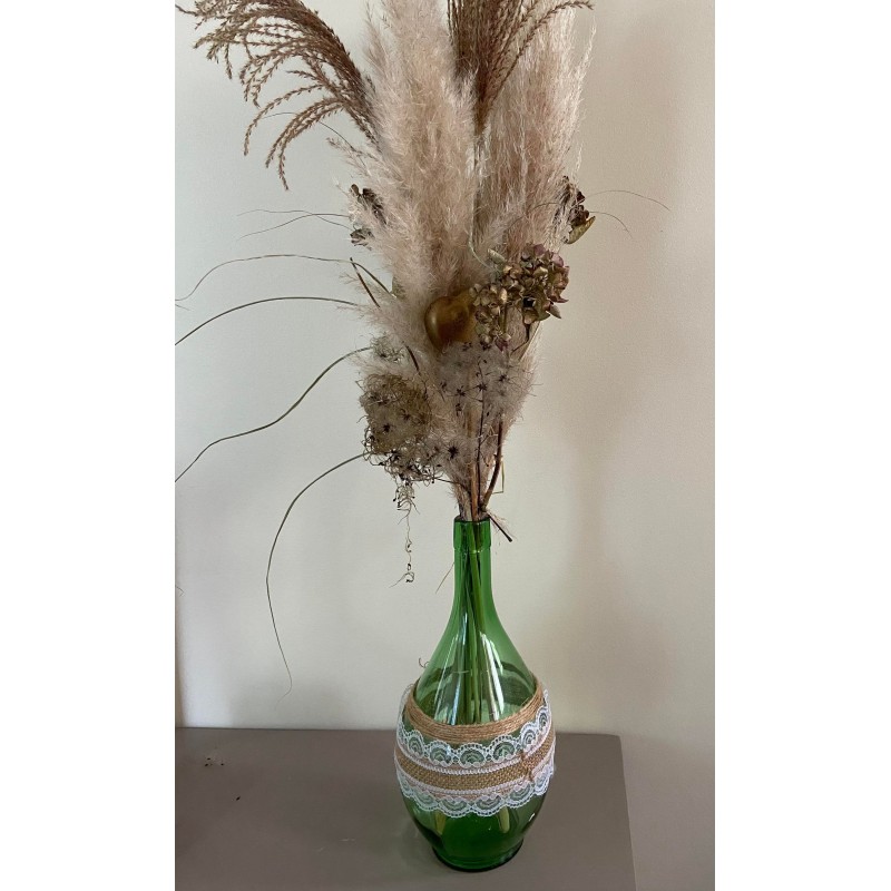 Vases dame jeanne verte