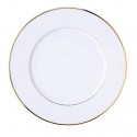 Assiette plate avec filet or D27