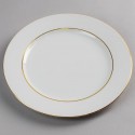Assiette plate avec filet or D27