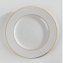 Assiette plate avec filet or D27