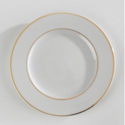 Assiette plate avec filet or D27