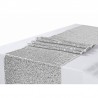 Chemin de table sequin argenté