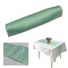 Chemin de table satin vert sauge
