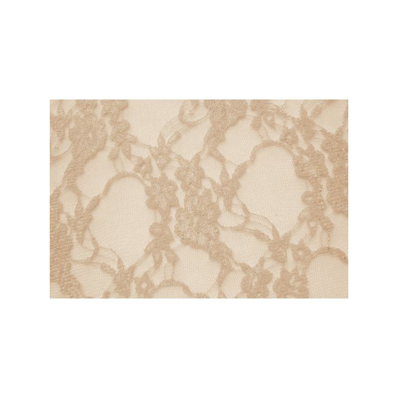Nappe rectangle dentelle rose