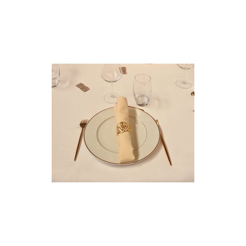 Rond de serviette bracelet doré