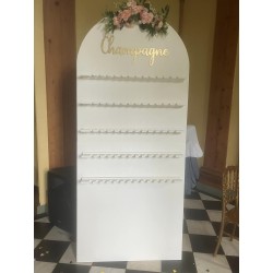 Mur à champagne blanc