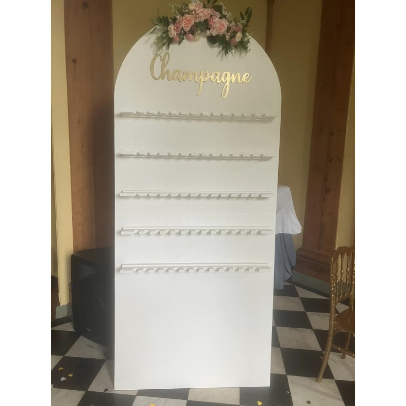 Mur à champagne blanc