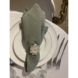 Serviette de table  gaze de coton curry
