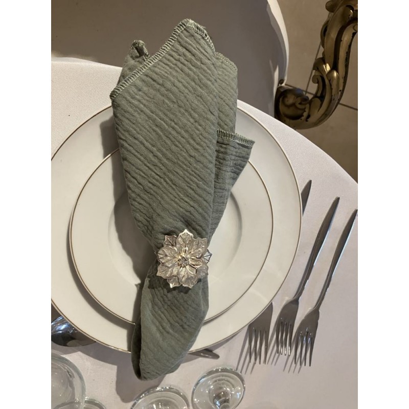 Serviette de table  gaze de coton curry