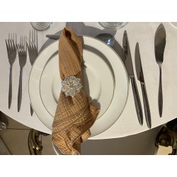 Serviette de table  gaze de coton camel