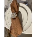 Serviette de table  gaze de coton caramel