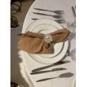 Serviette de table  gaze de coton muscade