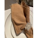 Serviette de table  gaze de coton muscade