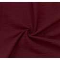 Serviette de table  gaze de coton rouge grenat