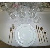 Pack complet vaisselle Morgane et couvert or