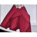 Serviette de table  gaze de coton rouge grenat